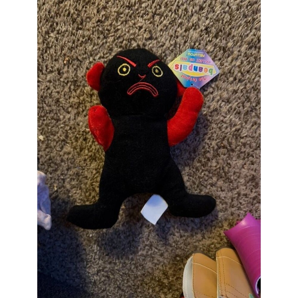 Beanpals Black and Red Plush